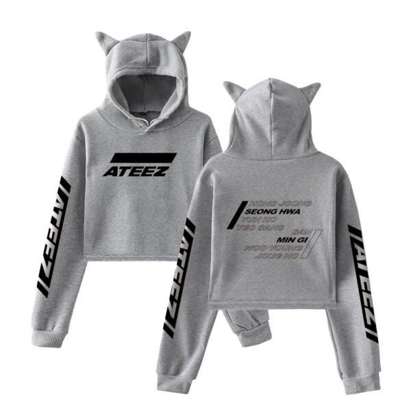 Ateez Cropped Hoodie #4